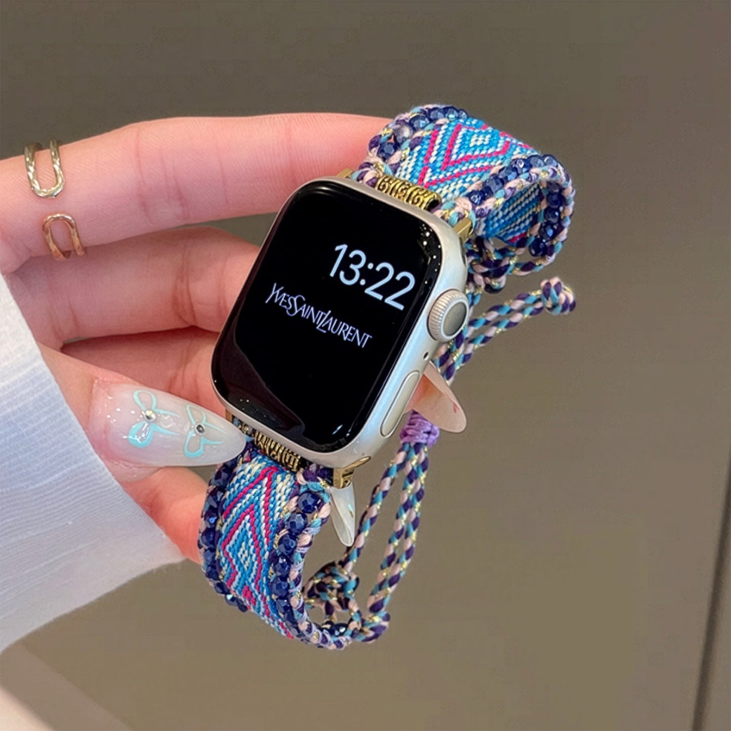 Apple Watch Ethnic Style Canvas Strap – Creative Summer Band SW-26 party X party