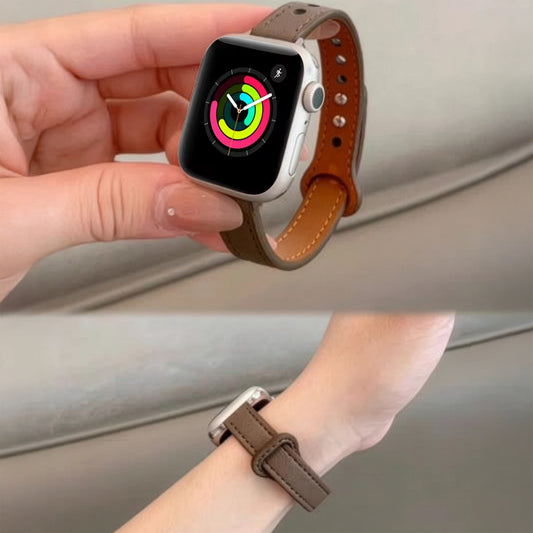 Apple Watch Minimalist Slim Leather Strap – Double-Pin Design SW-34 party X party