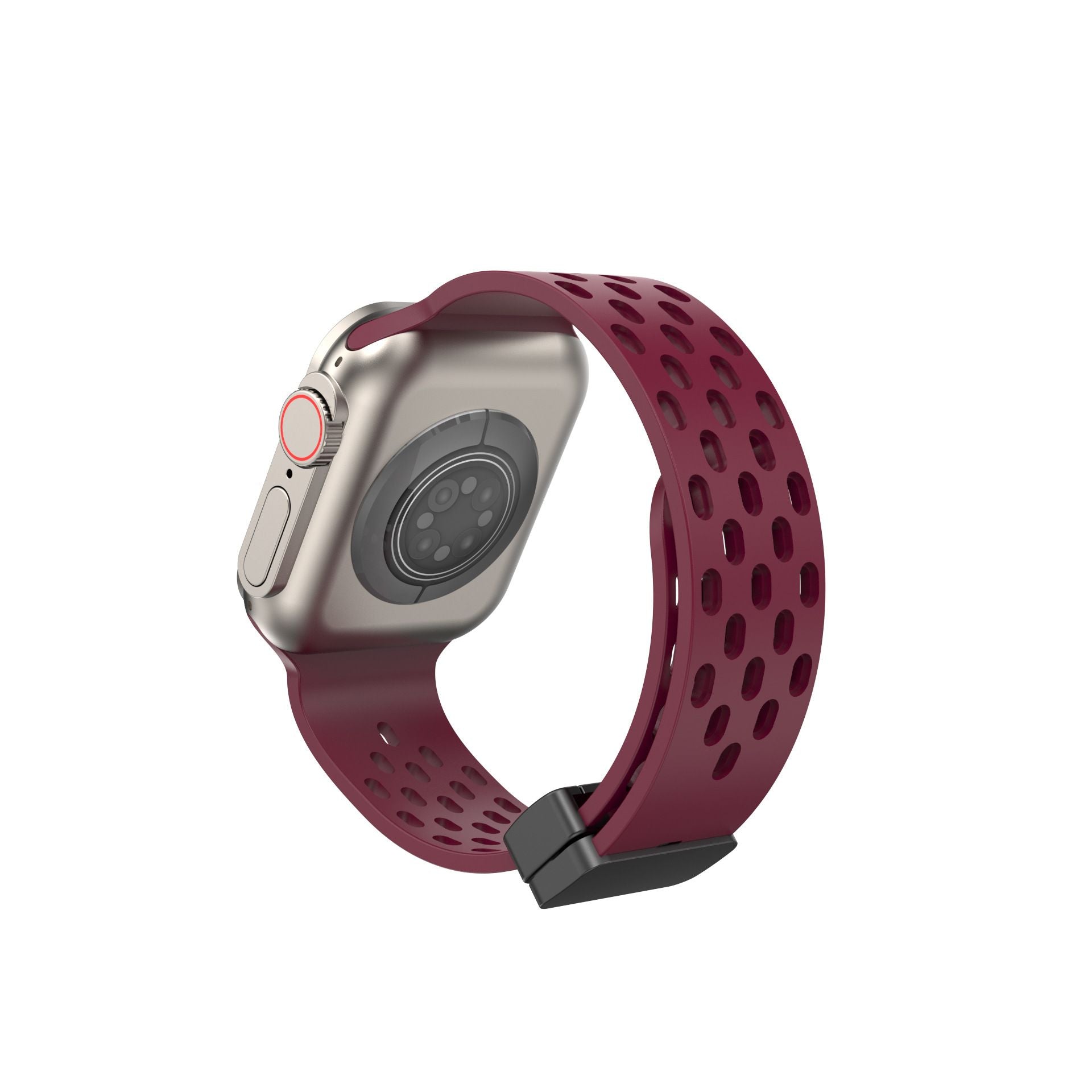 Suitable for Apple Watch Apple Watch S8 Universal Strap Hole Magnetic Silicone Apple Strap – SW-05 party X party