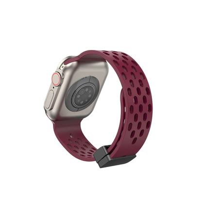 Suitable for Apple Watch Apple Watch S8 Universal Strap Hole Magnetic Silicone Apple Strap – SW-05 party X party