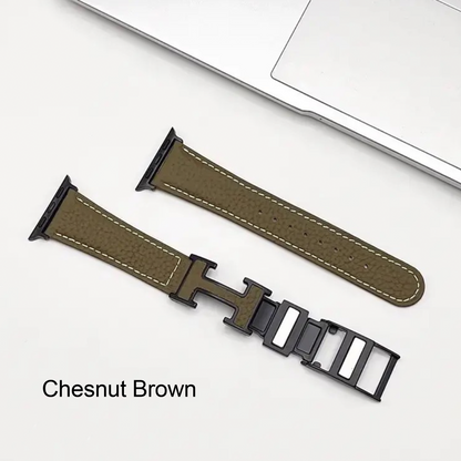 Cross-Border INS Style – Apple Watch Litchi Grain Leather Strap SW-21 party X party