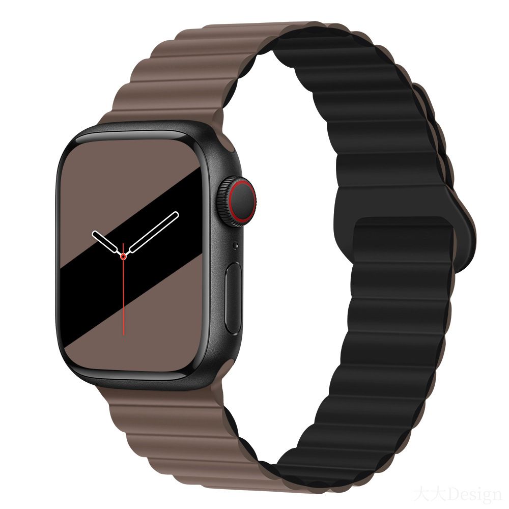 Applicable to Apple watch straps 1-10 generations Apple iwatch9S10 second generation two-color buckle silicone magnetic watch strap – SW-03 party X party