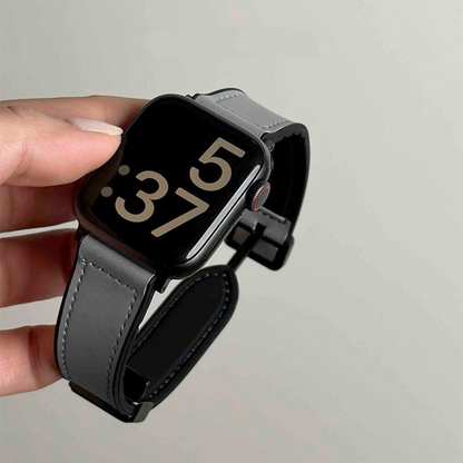 Apple Watch Crazy Horse Leather-Texture Magnetic Strap – For iWatch S10 SW-16 party X party