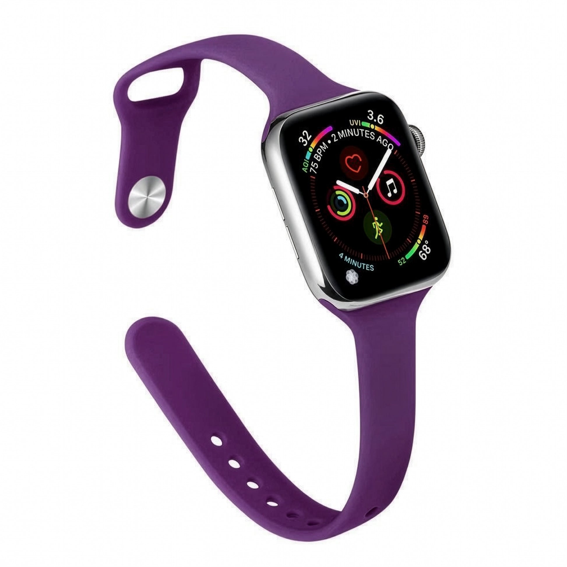 Apple Watch Slim Waist Silicone Strap – Stylish Sports Band SW-33 party X party