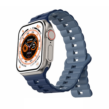 Applicable Apple watch strap Apple watch magnetic double color loop silicone iwatch 1-9 generationSE watch strap – SW-02 party X party