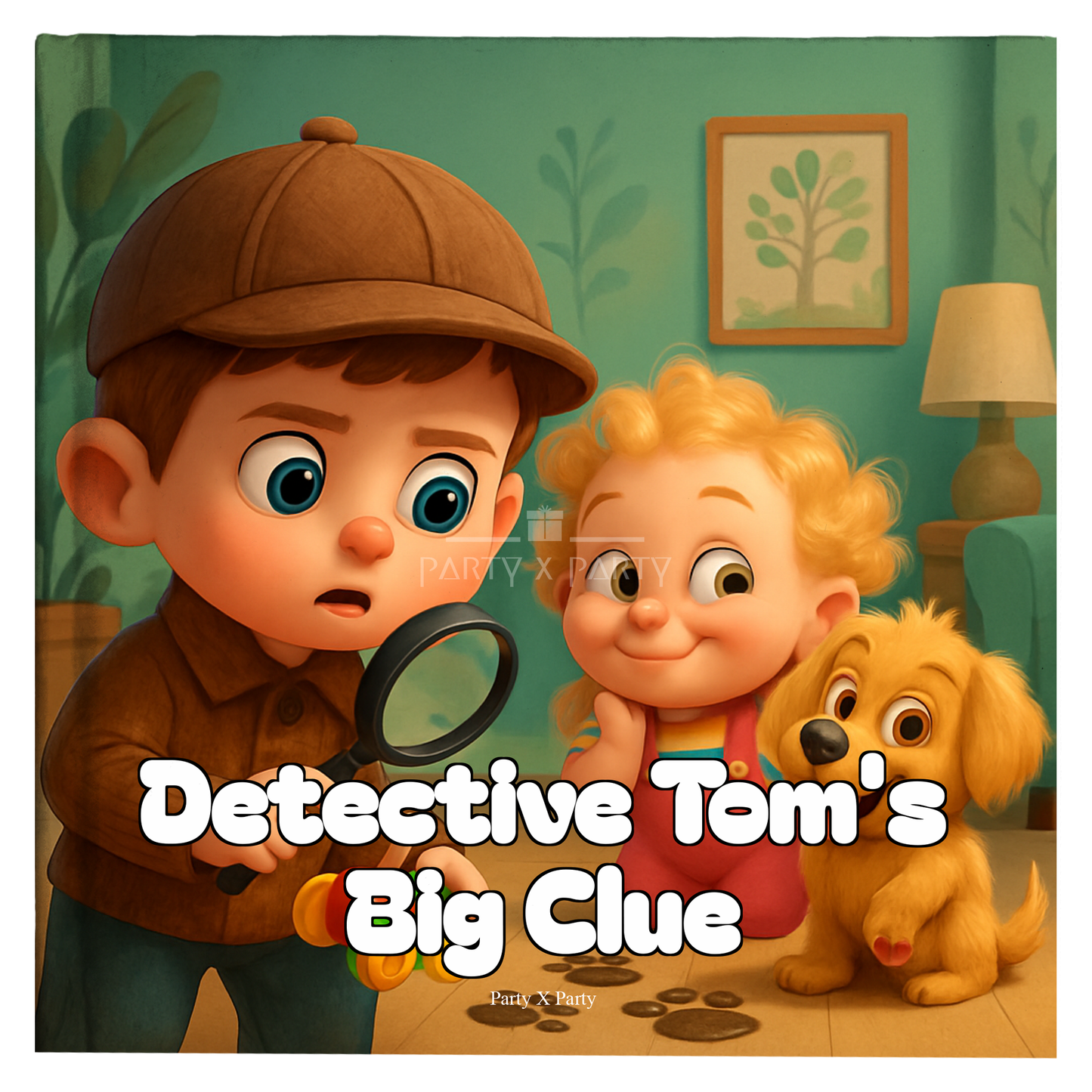 Detective (Your Child's Name) Big Clue - A Personalized Storybook party X party