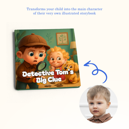 Detective (Your Child's Name) Big Clue - A Personalized Storybook party X party