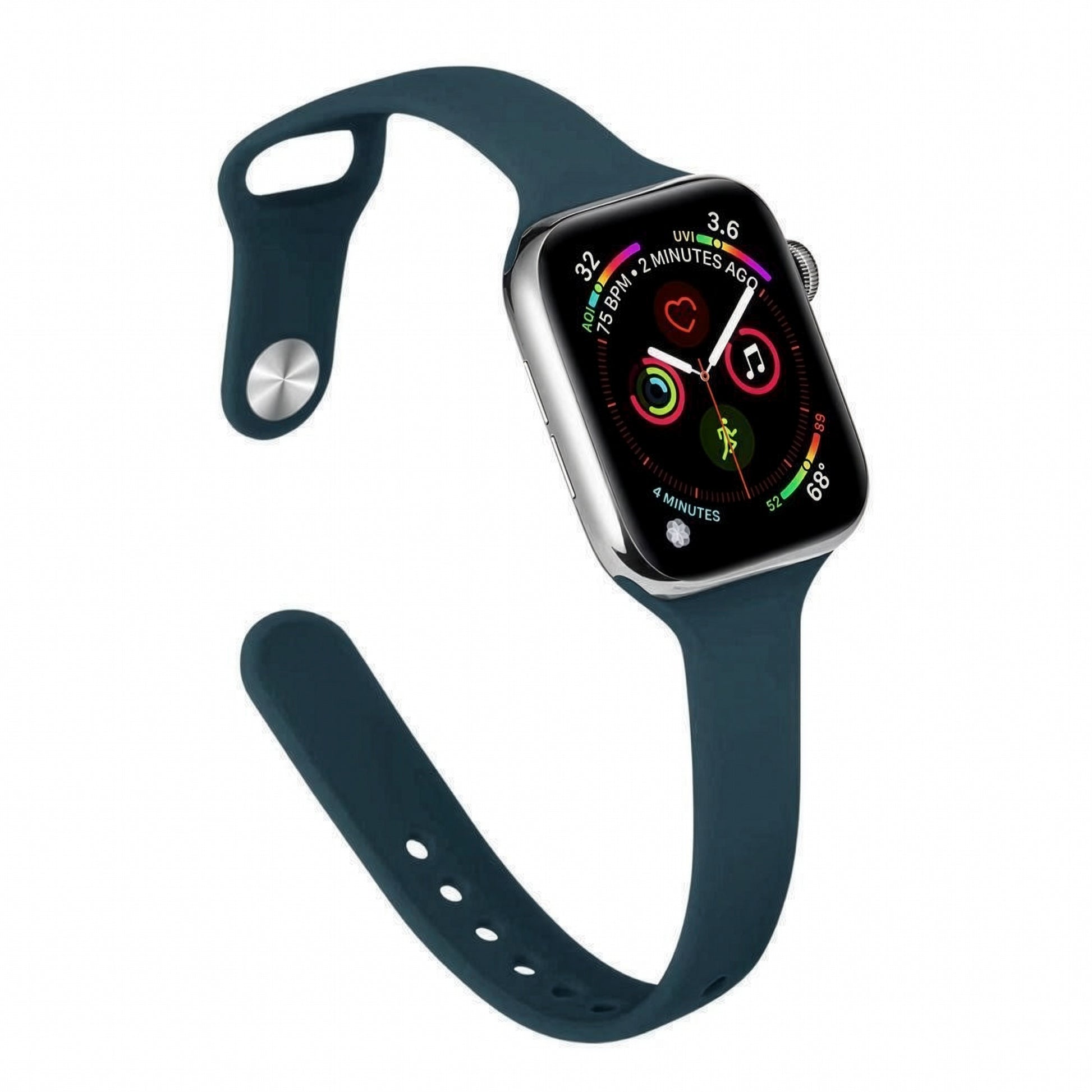 Apple Watch Slim Waist Silicone Strap – Stylish Sports Band SW-33 party X party