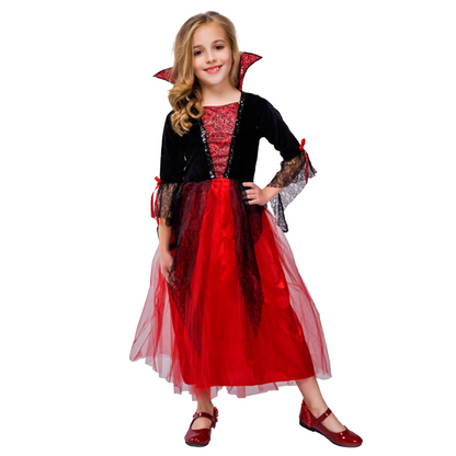 Kids Costume Cloak Vampire Cape Cosplay Outfit party X party