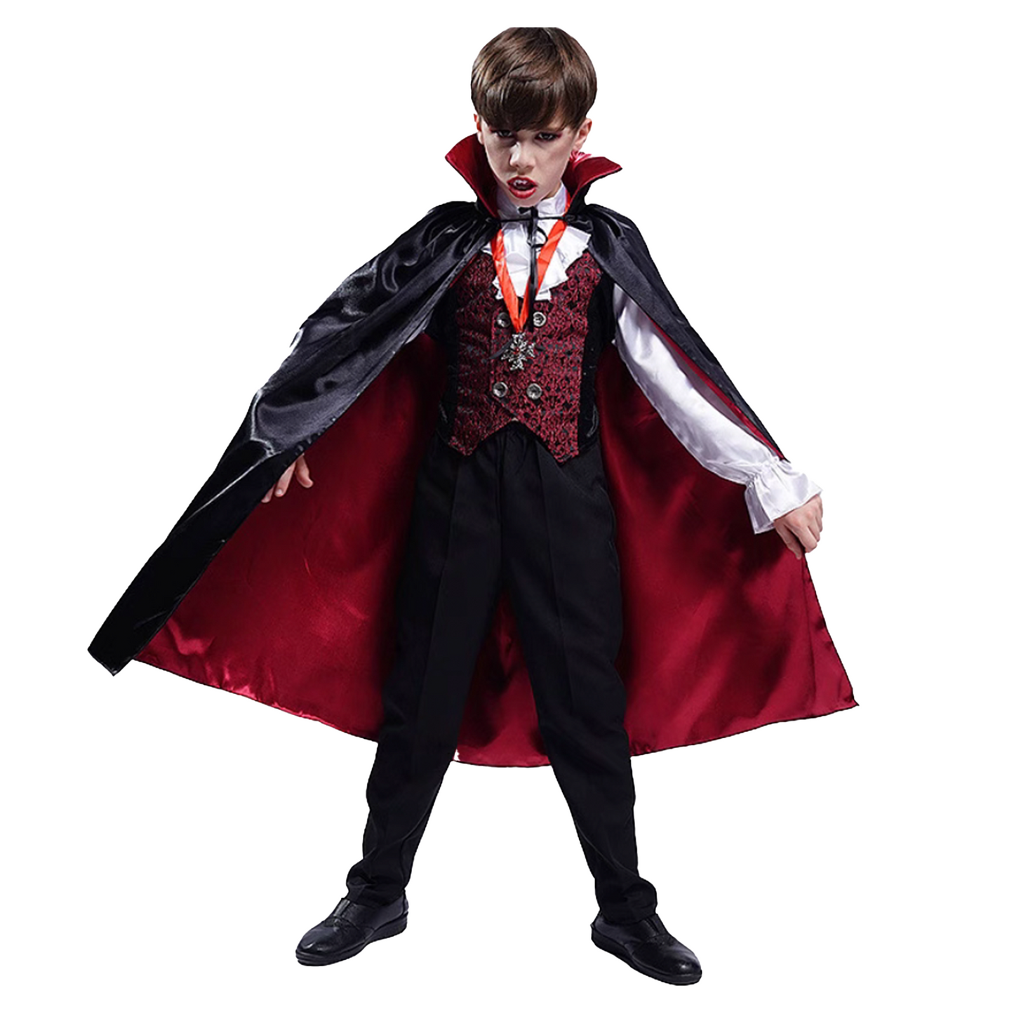 Kids Costume Cloak Vampire Cape Cosplay Outfit party X party