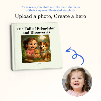 Elle Tail of Friendship and Discoveries Customized Book party X party
