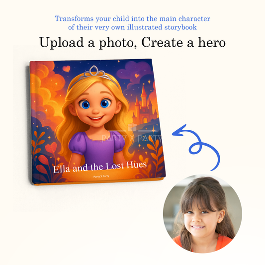 Ella and the Lost Hues - A Personalized Storybook party X party