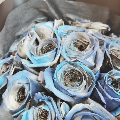 19 Blue Starry Roses Bouquet – F-525