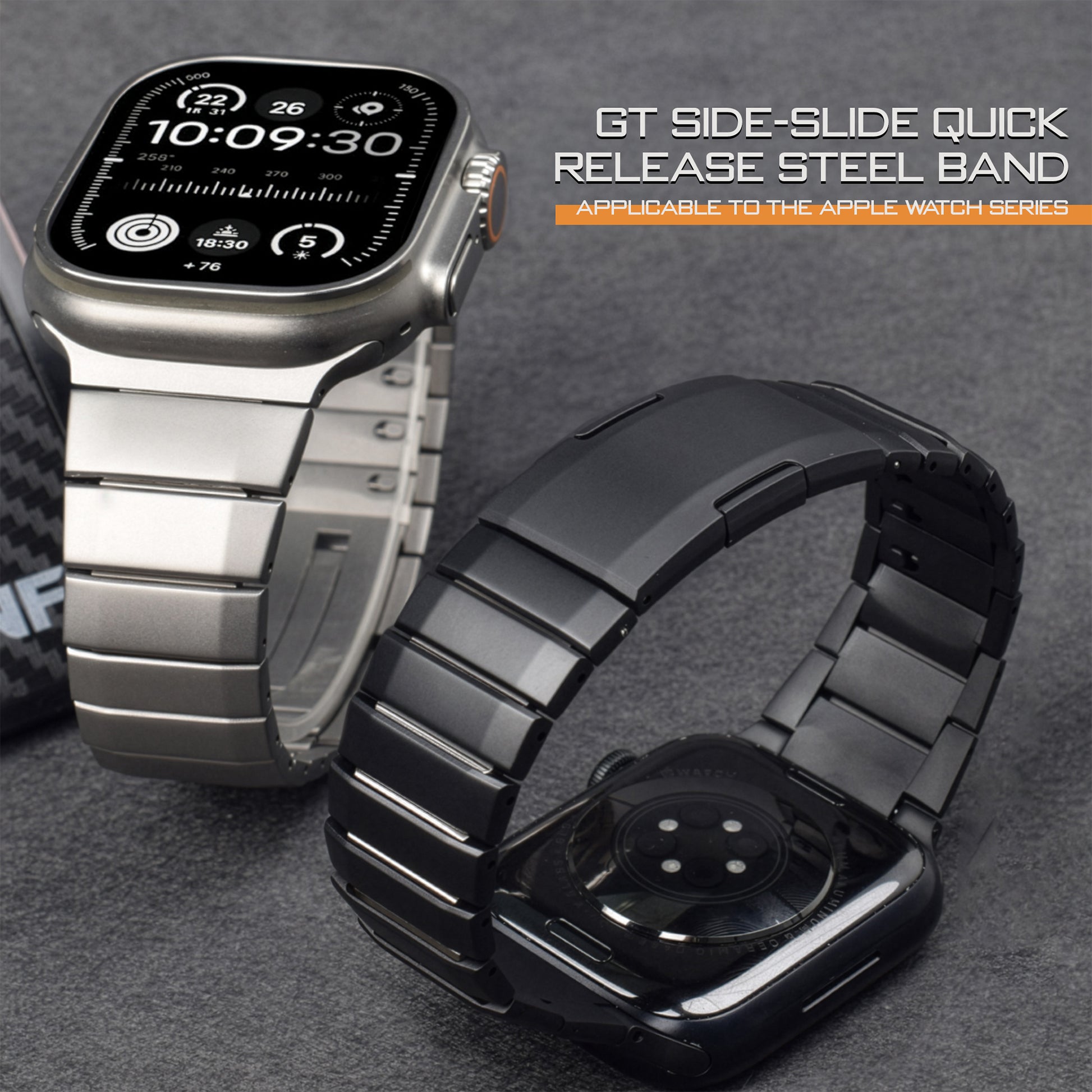 Apple Watch Stainless Steel Strap – Curved Quick-Release Band SW-30 party X party