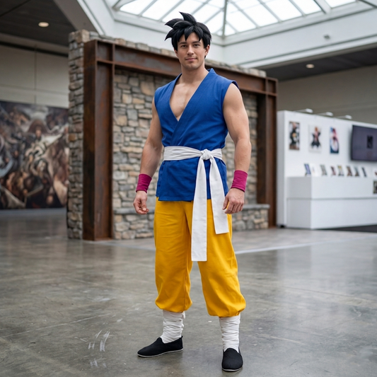 Dragon Ball Vegito Fusion Cosplay Costume – Vegeta & Goku Potara Cosplay Costume Anime Performance Outfit Set DB001