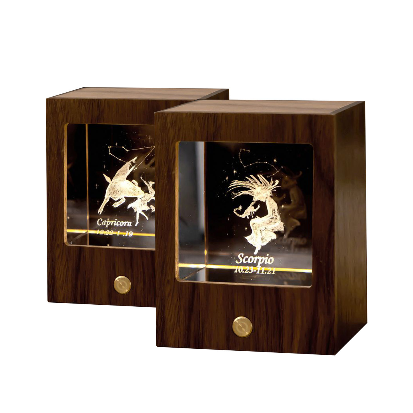 Zodiac Crystal Ambient Night Light