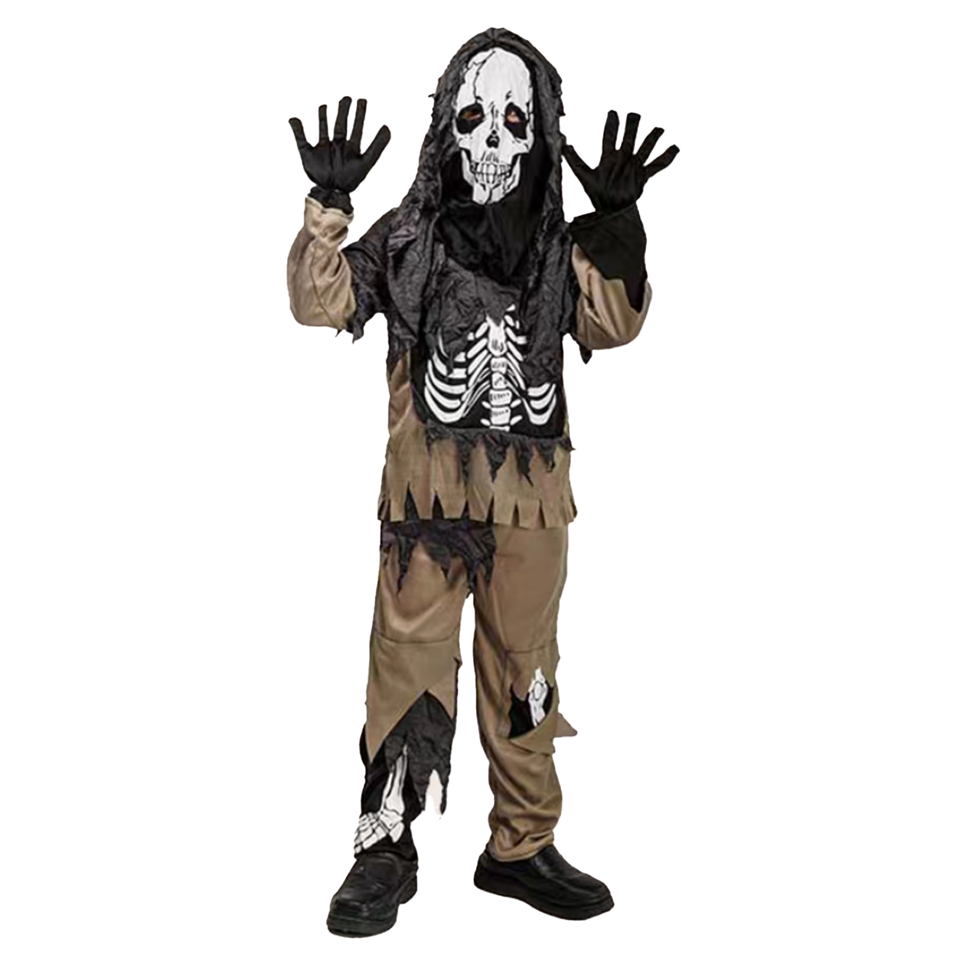 Kids' Skeleton or Grim Reaper Cosplay/Costume/Outfit for Scary Ambiance/Props. party X party