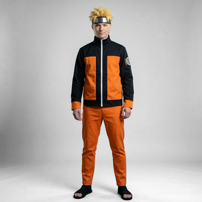 Naruto Uzumaki  Complete Cosplay Outfit – Shippuden & Boruto Anime Cosplay Costume Set N005 party X party
