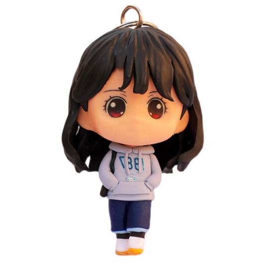 Creative DIY Handmade Gift — Custom Cartoon Keychain for Girlfriend, 520 Valentine’s Day or Birthday Present.