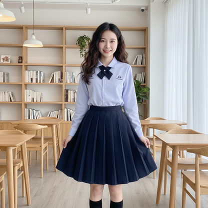 Thai School Uniform JK Set | Women’s Sweet Loose Slimming Academy Style | Graduation & School Activity Sailor-Style Set C050 party X party