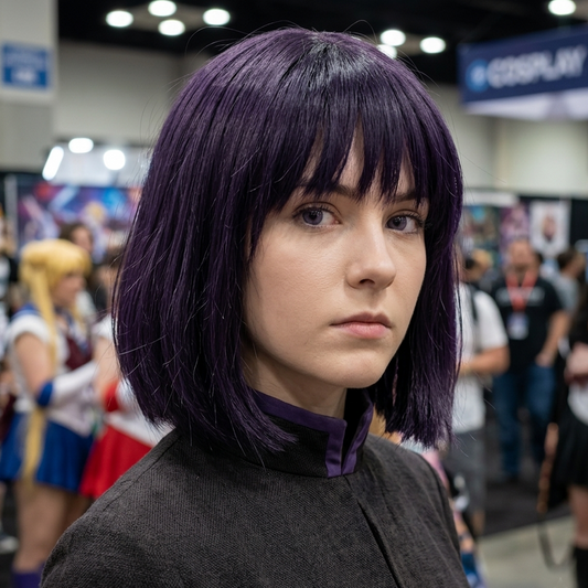 Sailor Moon Hotaru Tomoe Cosplay Wig – Short Black Hair SM020 party X party