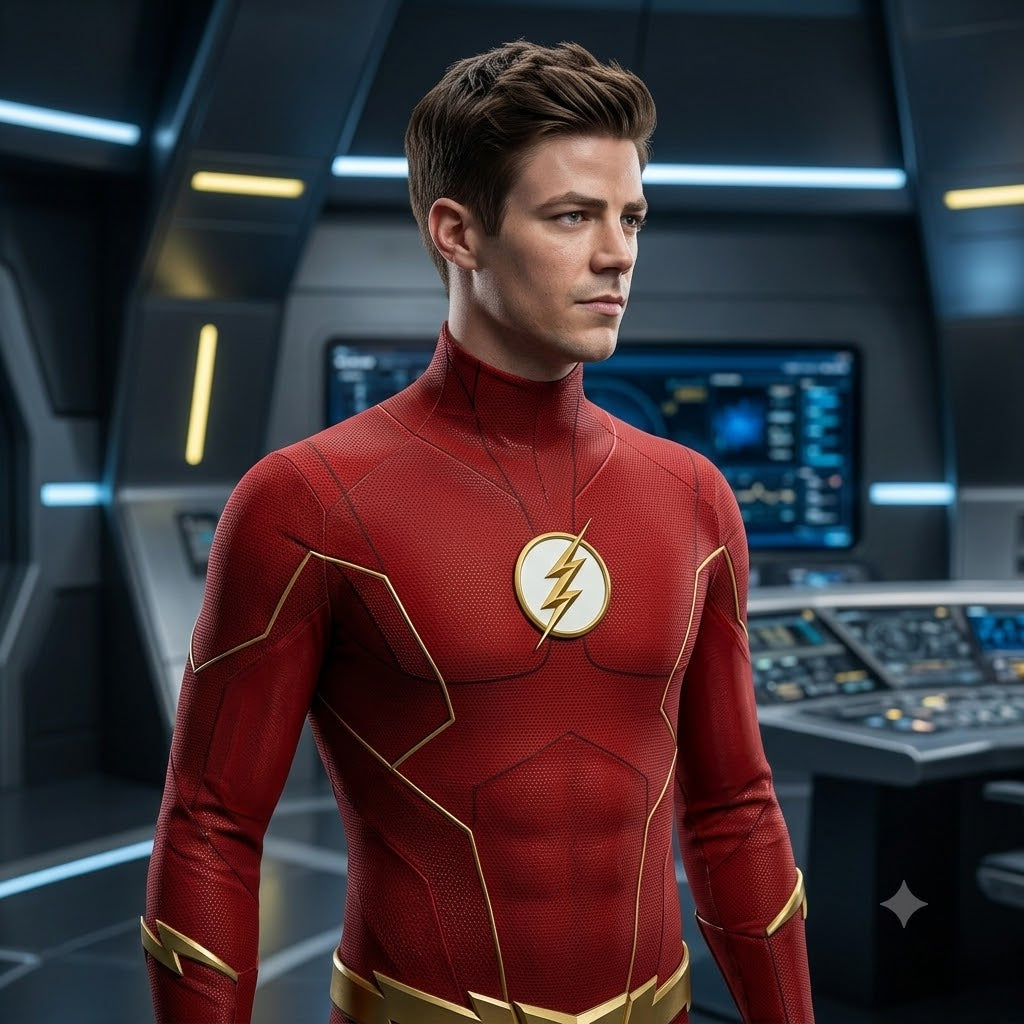 The Flash Barry Allen Season 6 Inspired Cosplay Costume Adult Superhero Bodysuit Outfit - DC301 party X party