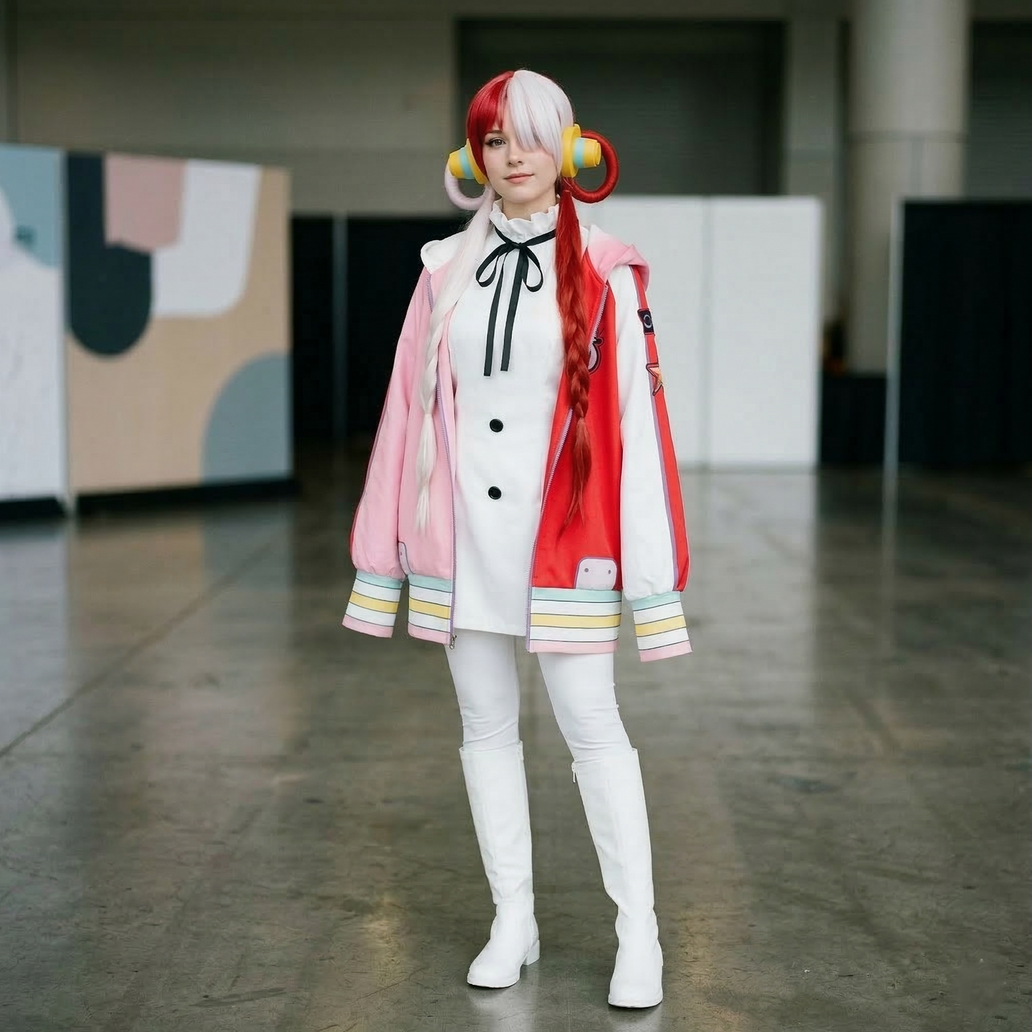 One Piece – Uta Full Cosplay Costume Set with Wig – Halloween & Children’s Day Outfit 0009 party X party