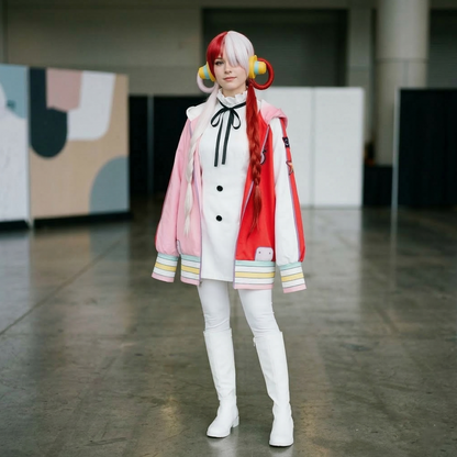 One Piece – Uta Full Cosplay Costume Set with Wig – Halloween & Children’s Day Outfit 0009 party X party