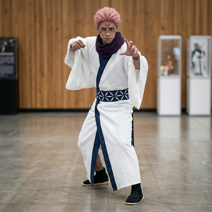 Jujutsu Kaisen Cosplay Costumes - Ryomen Sukuna [Outfit + Wig] [Includes Pants] J021 party X party