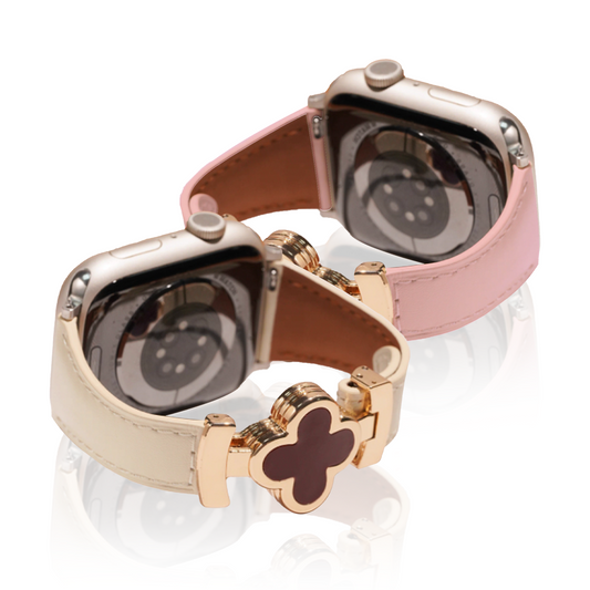 Apple Watch Summer Clover Design – Genuine Leather Magnetic Strap (Women’s) SW-22 party X party