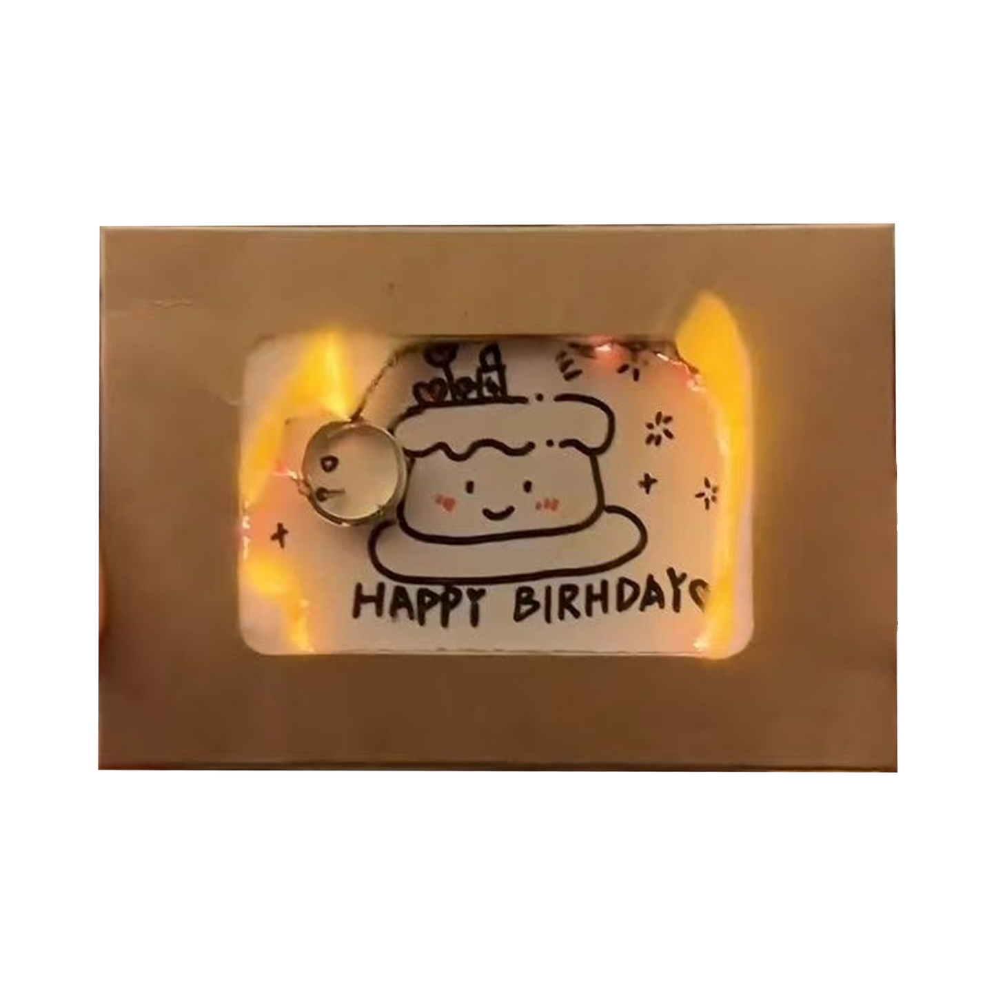 DIY Creative Commemorative Blessing Burning Envelope Birthday Greeting Card (Customizable) party X party