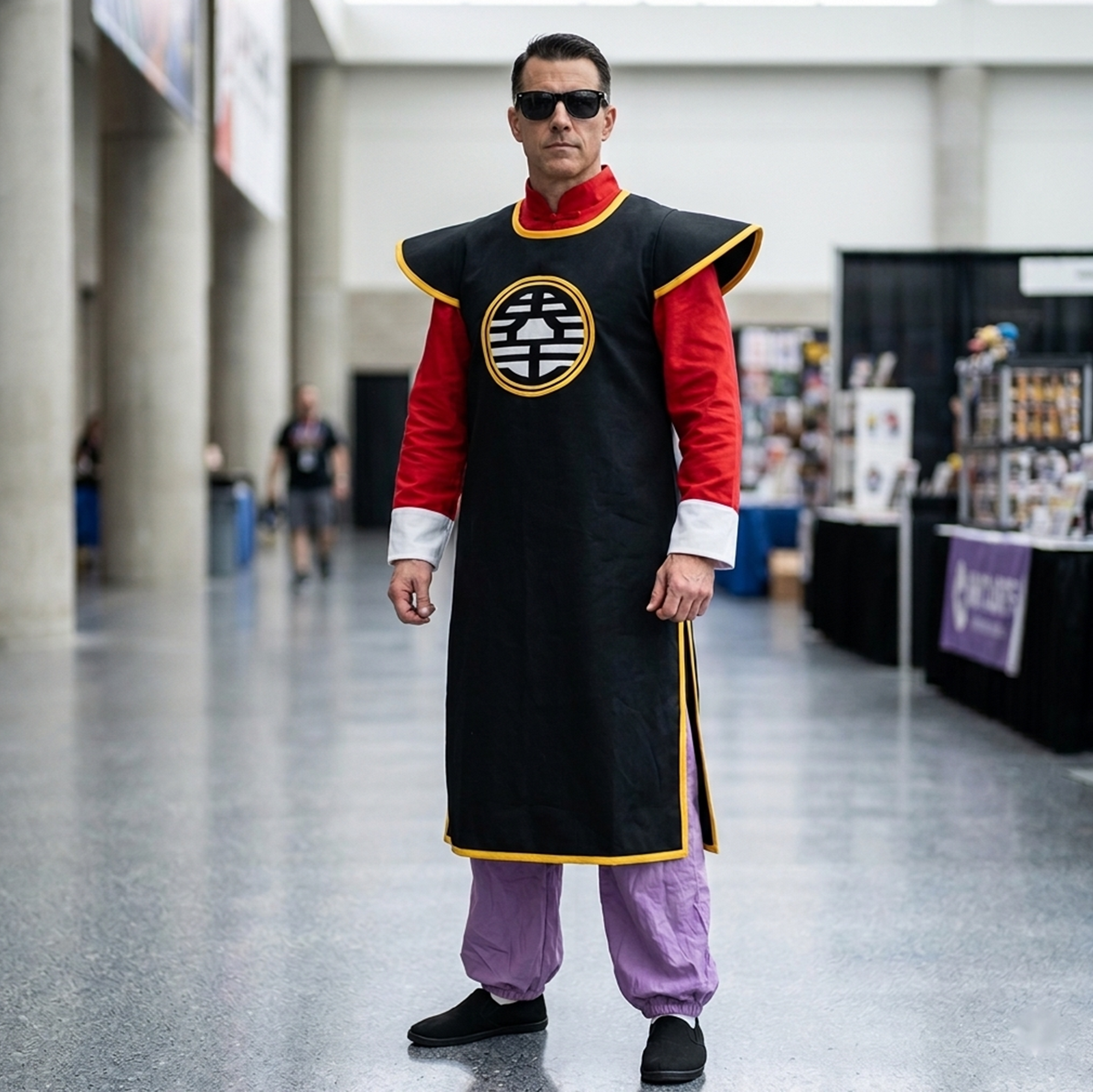 Dragon Ball King Kai Cosplay Costume – Kaio-sama Anime Outfit with Robe ...