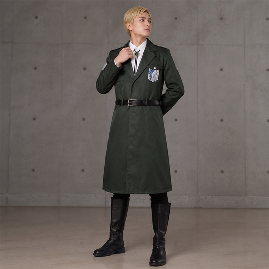 Marley Officer Survey Corps Full Cosplay Outfit Set with Anime Cape & Accessories – AOT020