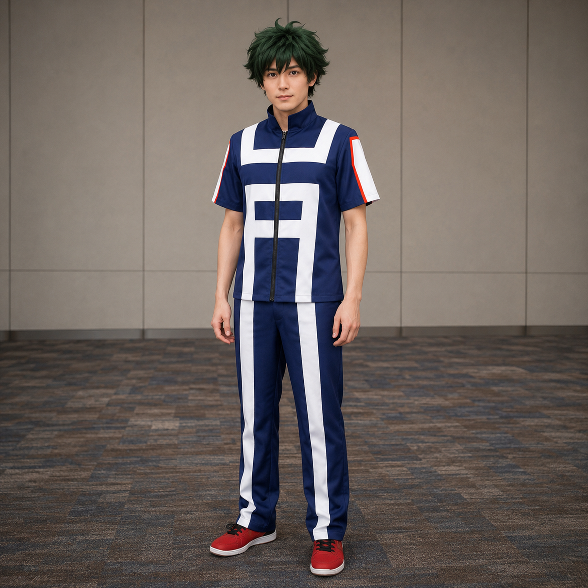 Izuku Midoriya & Katsuki Bakugo Gym Uniform Cosplay Costume – My Hero Academia UA High School Sports Anime Outfit | UA003