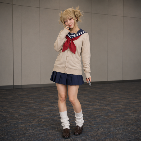 Himiko Toga Cosplay Costume with Wig – My Hero Academia JK School Uniform Anime Outfit | UA007