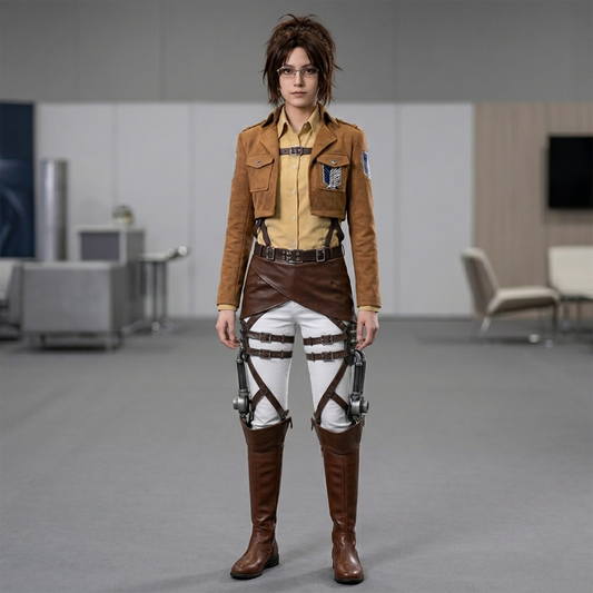 Eren Yeager Attack Titan Survey Corps Cosplay Costume Anime Uniform Complete Set – AOT005 party X party