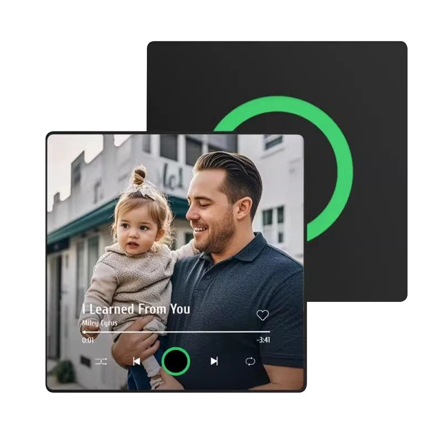 Personalized Music Fridge Magnet - Custom Photo & Song Scannable Code - Acrylic & ABS DIY Music Plaque - Valentine's Day Gift for Boyfriend or Girlfriend