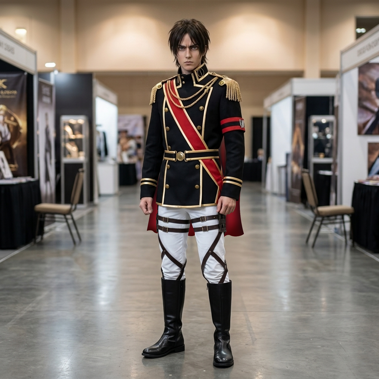 Hange Zoe Levi Ackerman Ceremonial Regiment Cosplay Costume Anime Cape Uniform Set – AOT011