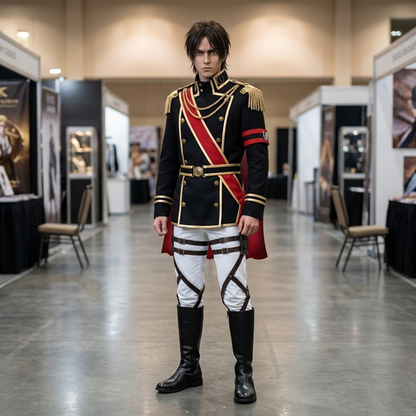 Hange Zoe Levi Ackerman Ceremonial Regiment Cosplay Costume Anime Cape Uniform Set – AOT011