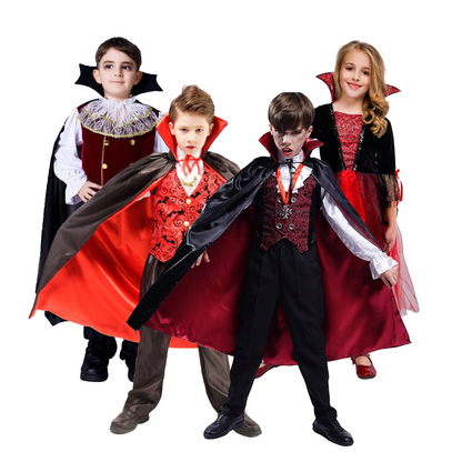 Kids Costume Cloak Vampire Cape Cosplay Outfit party X party