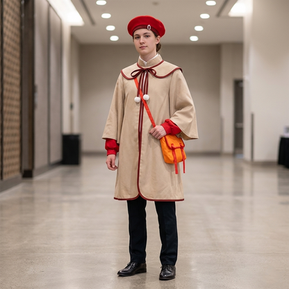 Spy x Family Anya Movie Cosplay Costume – Full Set with Coat, Dress & Bag SF017 party X party