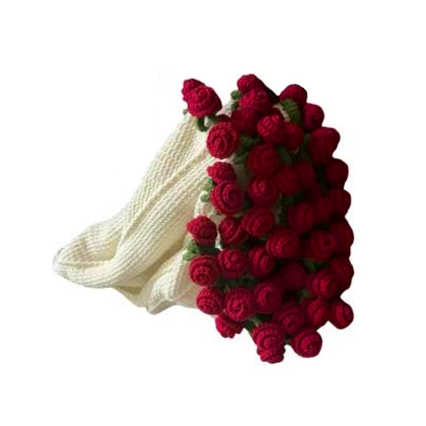 Handmade Rose Flower Woven Blanket/Throw and Never-Fading Bouquet party X party