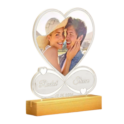DIY Photo Romantic Desktop Night Light Ornament/Display, Valentine's Day/Wedding Gift party X party