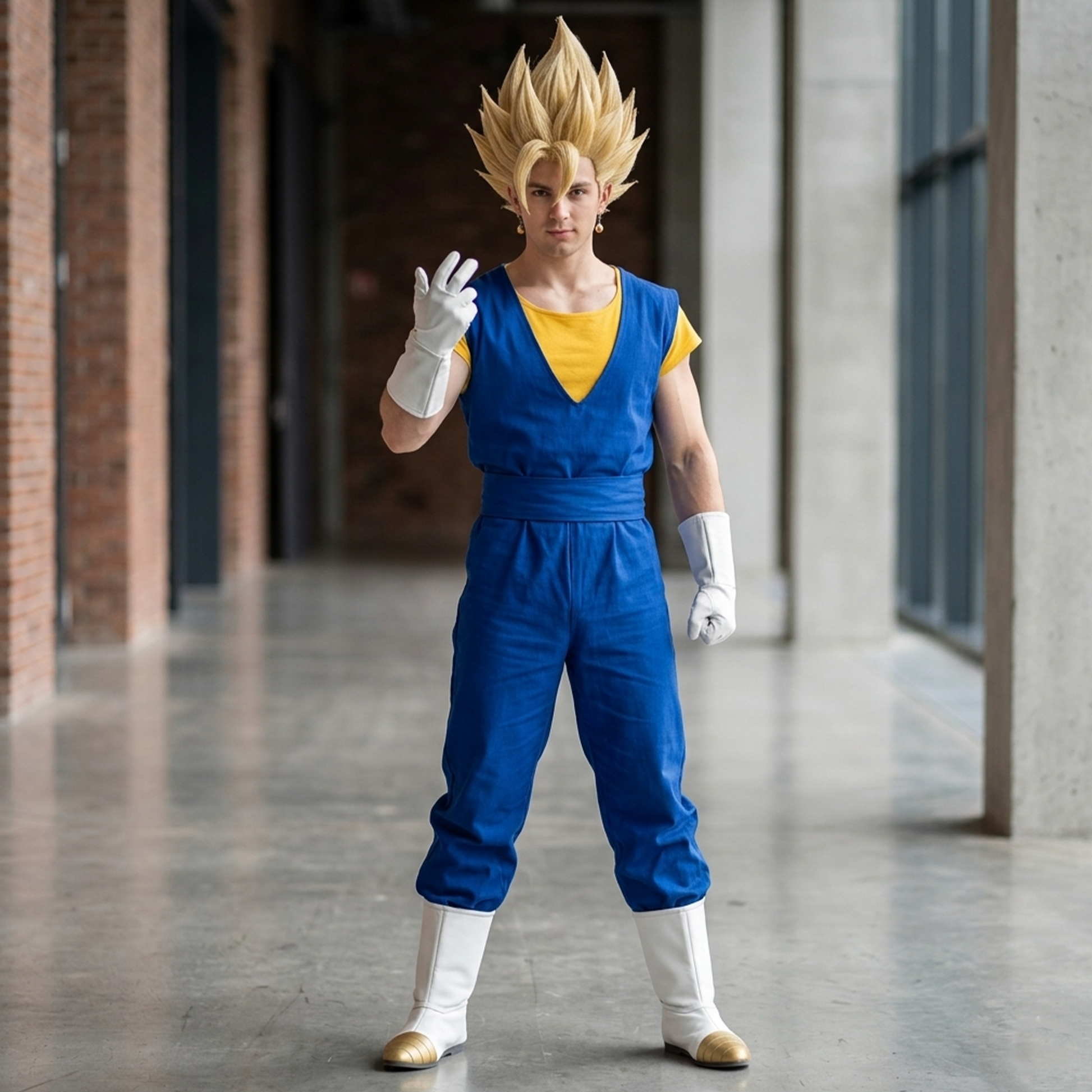 Dragon Ball Fusion Vegeta Cosplay Costume Anime Battle Training Outfit Full Set DB008