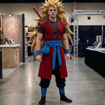 Dragon Ball Heroes Future Outfit Cosplay Costume Anime Battle Training Set Full Accessories DB009