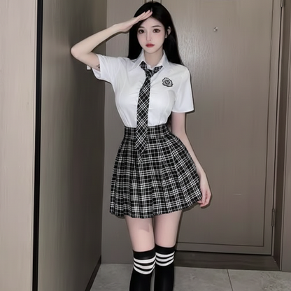 Plus Size "Pure Desire" JK Uniform Set | Curvy Adult Cosplay Skirt Outfit - Fits up to 90kg (C012) party X party