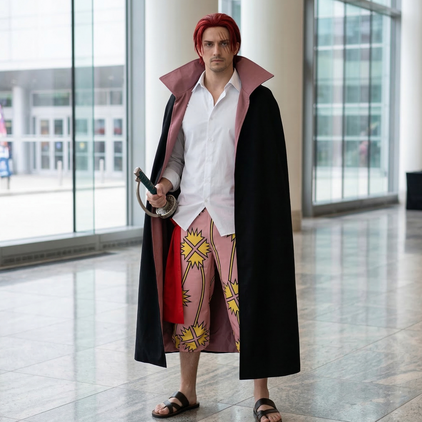 One Piece Theatrical Edition – Shanks Four Emperors Captain Cosplay Set with Wig (Two Years Earlier) 0019 party X party