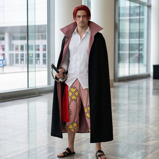 One Piece Theatrical Edition – Shanks Four Emperors Captain Cosplay Set with Wig (Two Years Earlier) 0019 party X party
