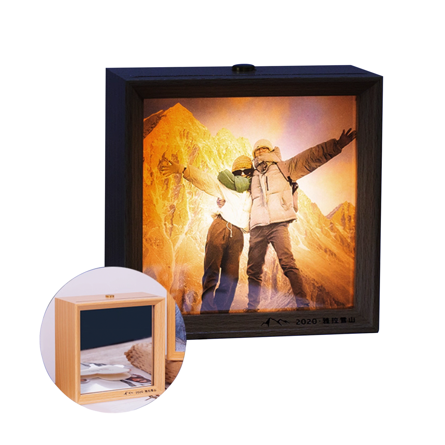 Custom Mirror Light Painting & Night Light Frame