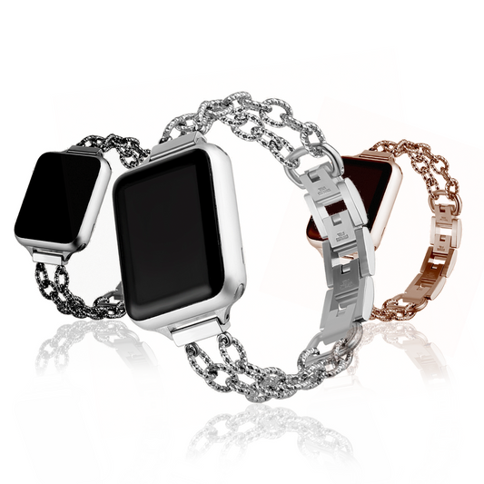 Apple Watch Stainless Steel Strap – Double Row Round Links SW-20 party X party